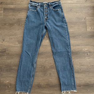 Abercrombie and Fitch High Rise Mom Jeans 26 LONG